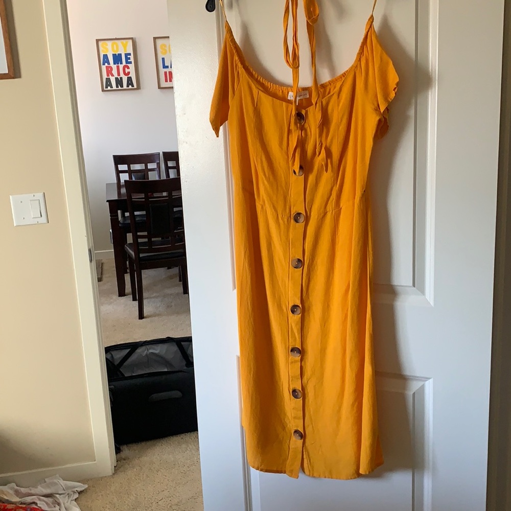 Marigold beach dress